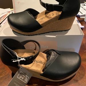 Papillio Mary buckle black 9 narrow new